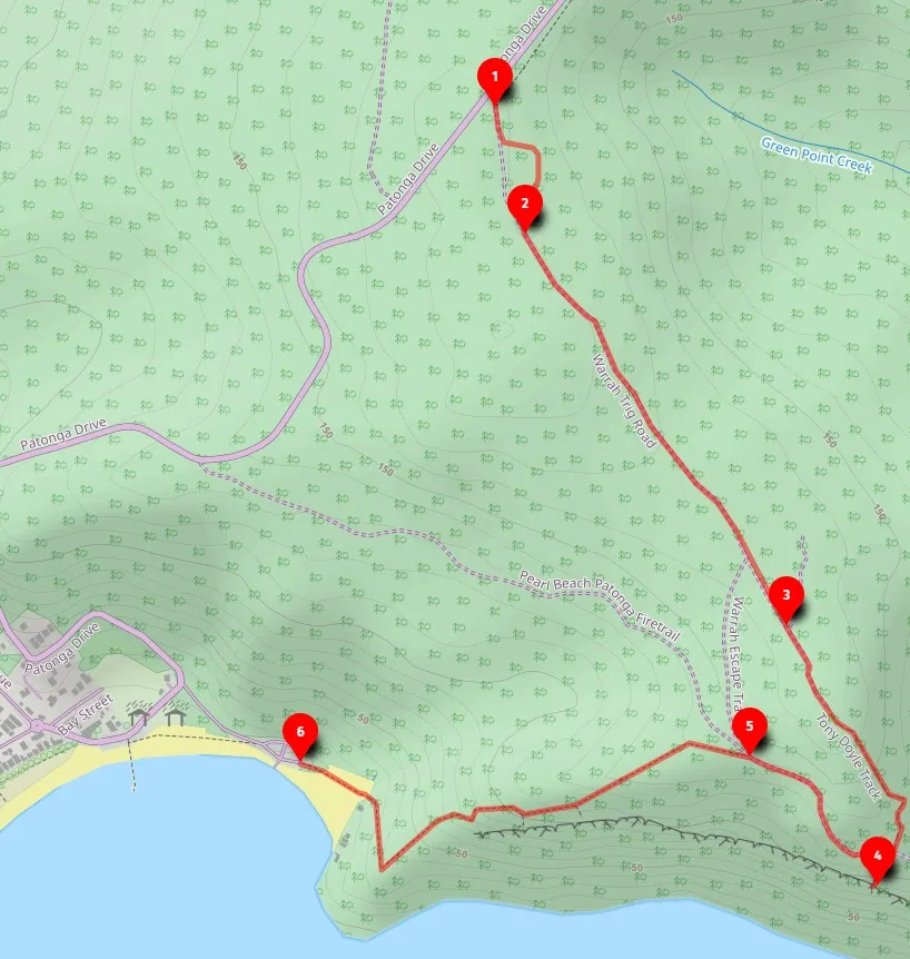 Map of Warra Trig